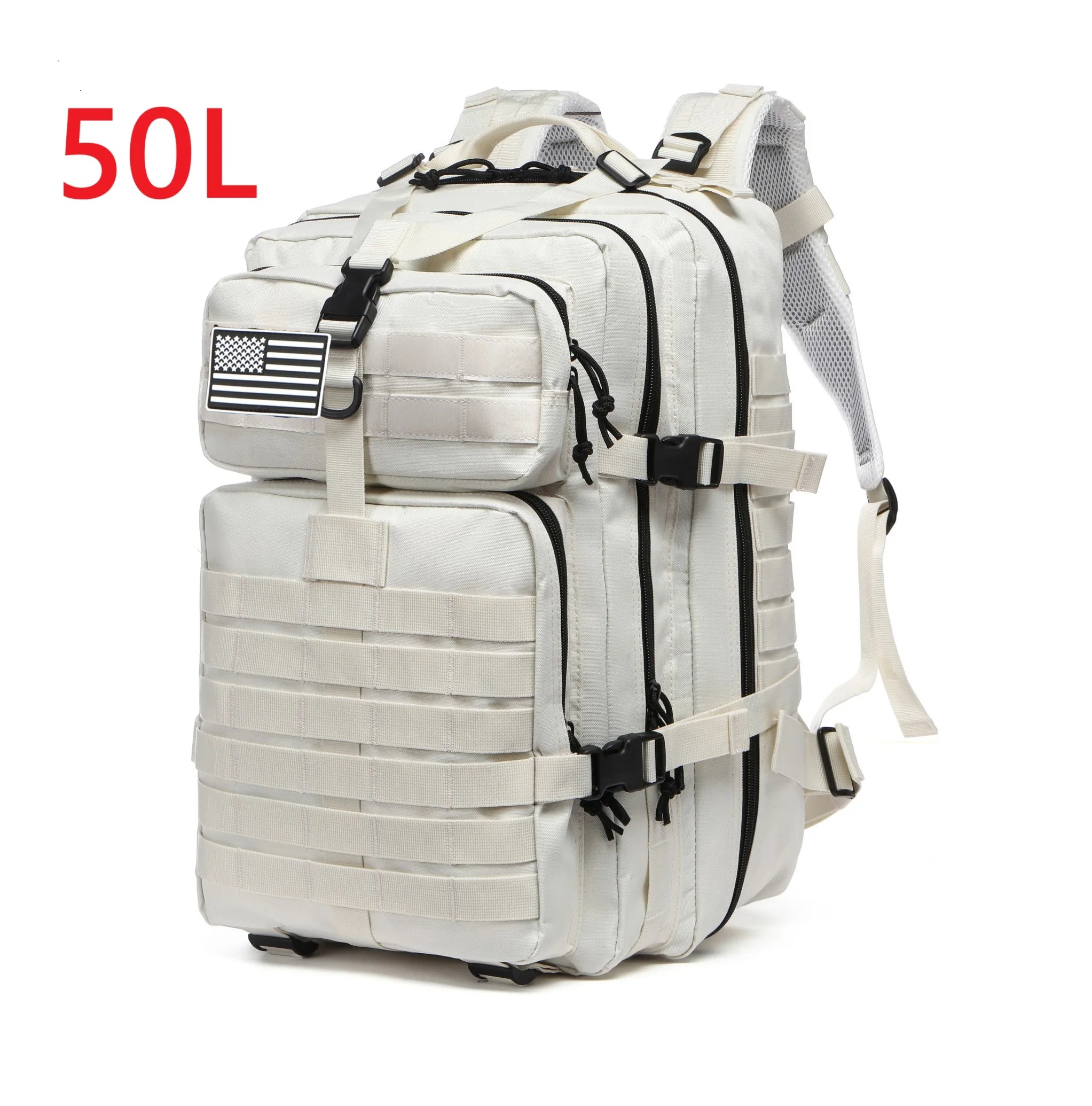 Tactical Hiking Backpack — Waterproof Nylon 25L/50L Outdoor Rucksack