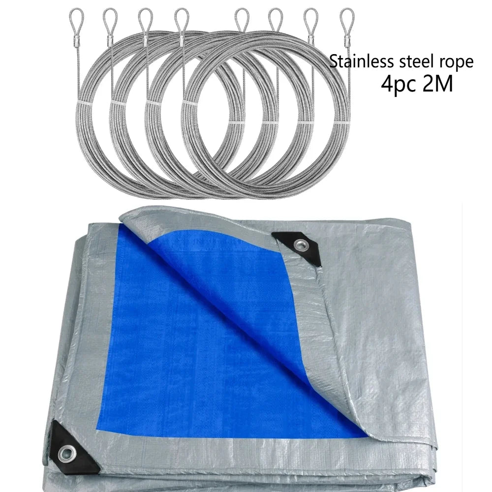 Heavy-Duty Waterproof Tarpaulin — Reinforced Multipurpose Outdoor Cover