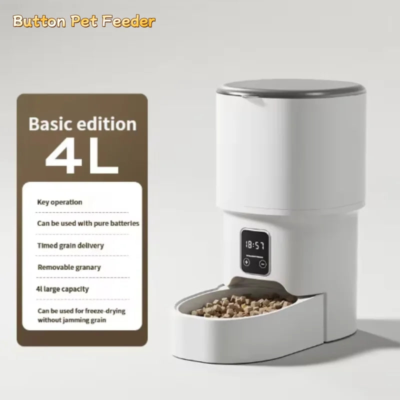4L Smart Auto Pet Feeder — WiFi App Controlled