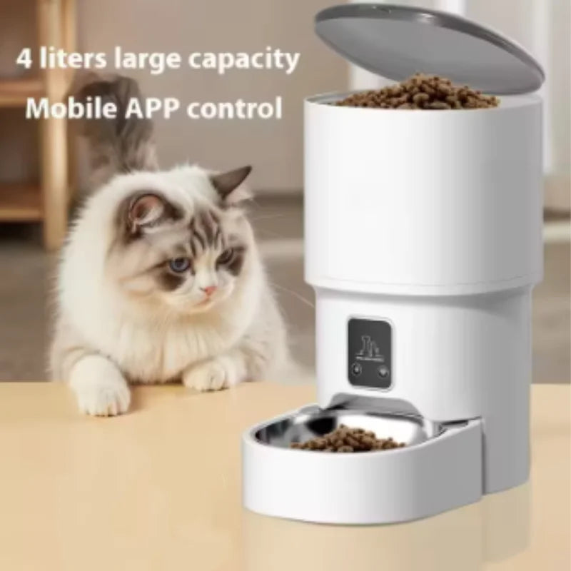 4L Smart Auto Pet Feeder — WiFi App Controlled