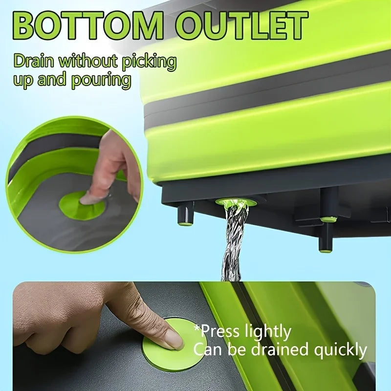 Portable Collapsible Camp Basin — Foldable Washing Sink for Outdoor Use
