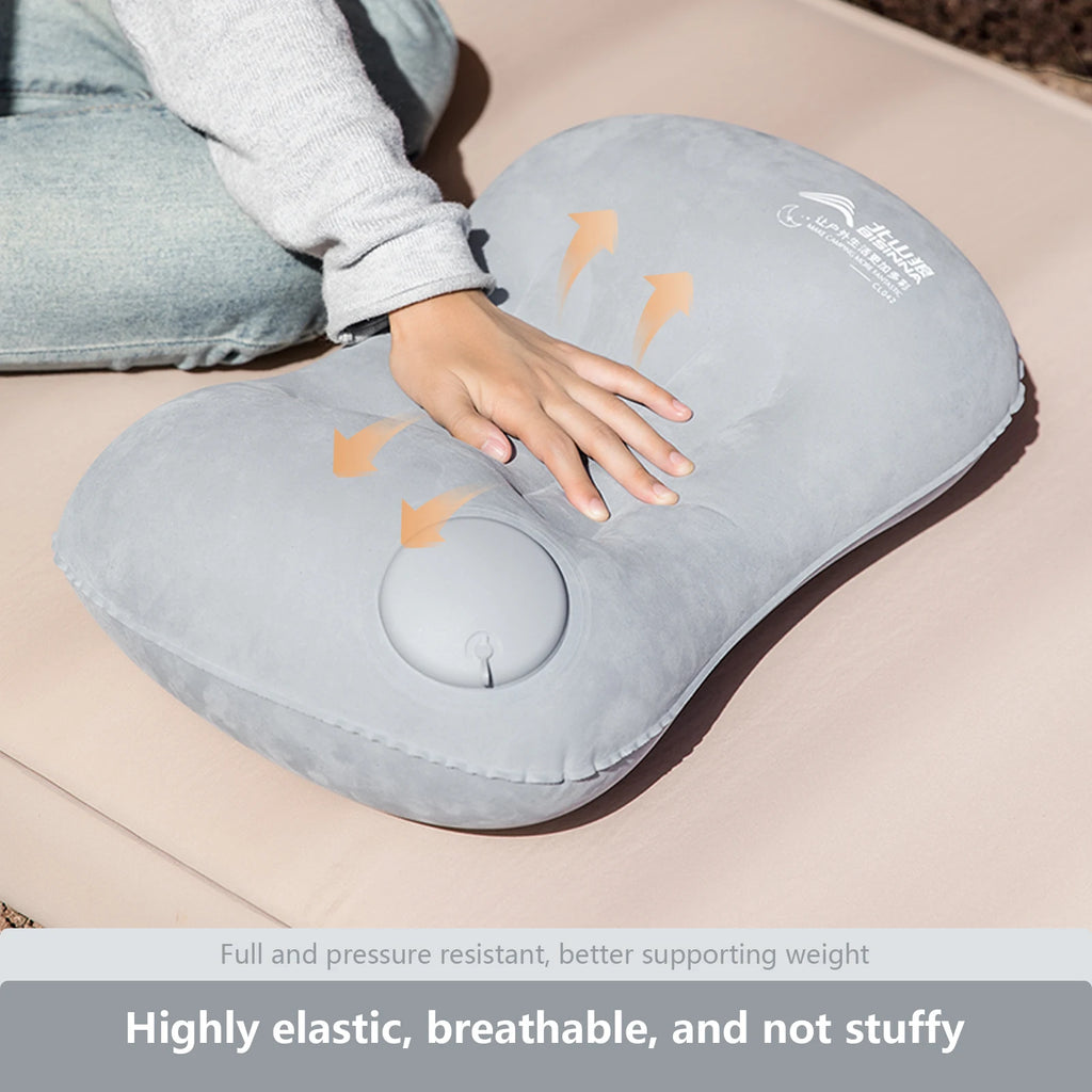 Ultralight Inflatable Camping Pillow — Compact Neck & Lumbar Support