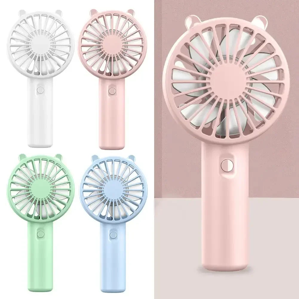 Mini USB Handheld Fan — Compact Rechargeable Desk Cooler